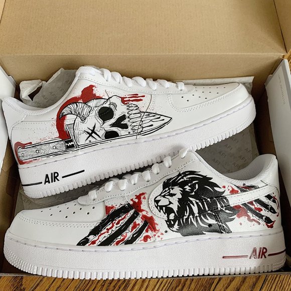 Authentic Nike Air Force 1 Custom Free Shipping - Picture 1 of 5